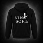 NINA SOFIE Hoodie – Black · Front & Back Logo