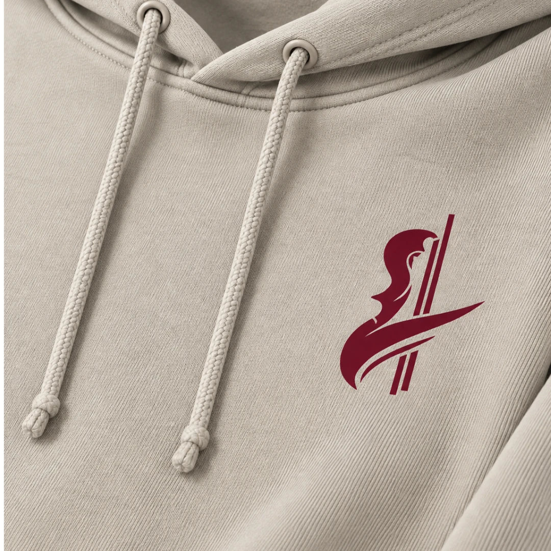 NINA SOFIE Hoodie – Sand · Front Logo
