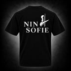NINA SOFIE T-Shirt – Black · Front & Back Logo