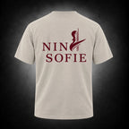 NINA SOFIE T-Shirt – Sand · Front & Back Logo